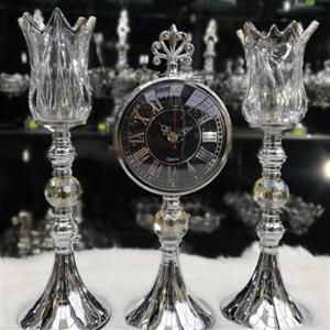 ساعت و شمعدان سیلور
