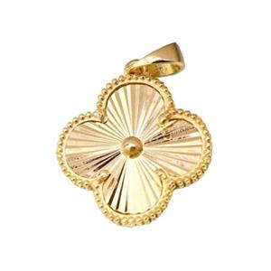 آویز گردنبند طلا 18 عیار زنانه مدل ونکلیف تراش کد B1 -