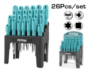 پیچ گوشتی توتال مدل THTDC252601مجموعه 26 عددی