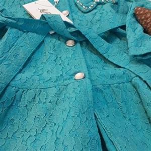 کت گیپور دخترانه فیروزه ای خارجی