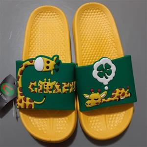 دمپایی زنانه و دخترانه طرح  زرافه ای رنگ زرد  وارداتی