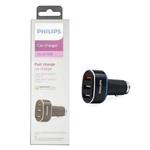 شارژر فندکی 18W فست سه پورت Philips مدل DLP2557 - مشکی