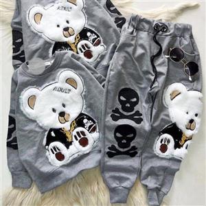 ست بلوز شلوار تدی اسکلتی دخترانه و پسرانه