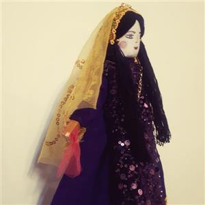 عروسک سنتی لیلی چوبی دست سازومتحرک