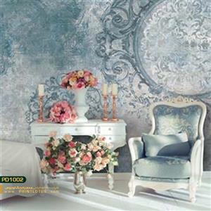 پوستر دیواری پتینه آبی-PD1002