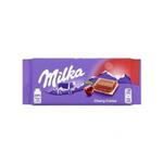 شکلات تخته ای با کرم گیلاس میلکا milka 100 گرمی 