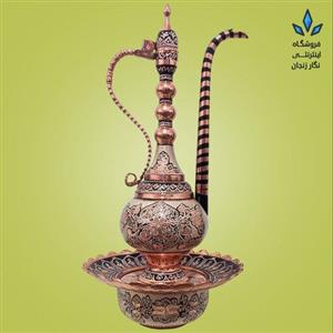 ست آفتابه لگن مسی زنجان ( طرح نقره کوب)