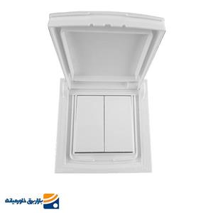 کلید 2 پل بارانی ضدآب خیام الکتریک مدل آرام