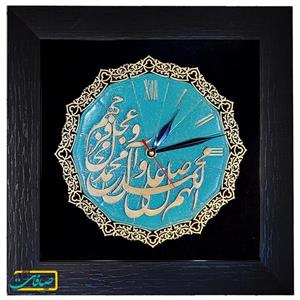 ساعت دیواری معرق صلوات کد 124