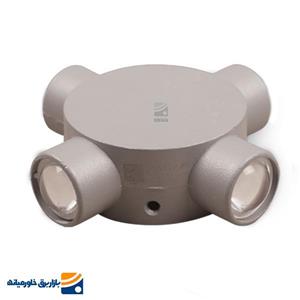 دکوراتیو گرد چهار طرفه لوله کوتاه لنز محدب رسام – کروم آفتابی کد RL204-4