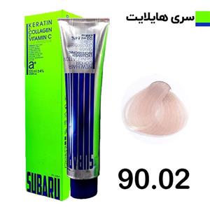 رنگ مو صدفی سوبارو شماره 90.02