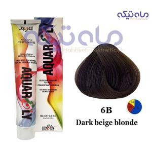 رنگ مو آکوارلی شماره dark beige blonde 6b سری بژ حجم 100 میل 