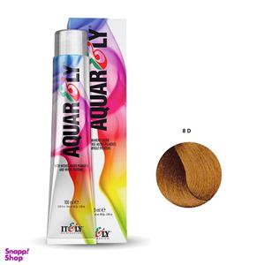 رنگ مو آکوارلی شماره light gold blonde 8D سری طلایی حجم 100 میل