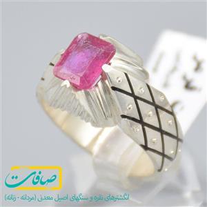 انگشتر یاقوت قرمز اصل مردانه کد 2105