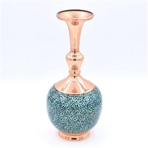 گلدان مس و فیروزه نیشابور طرح 3