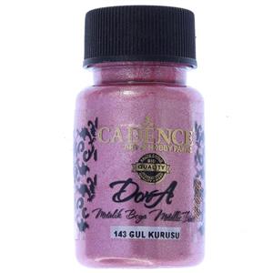 رنگ دورا متالیک صورتی تیره (DRIED ROSE) کد 143 کادنس CADENCE