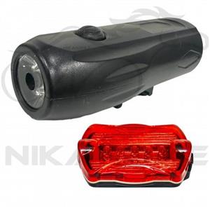 چراغ جلو و عقب دوچرخه مدل QX-T0798 -