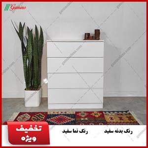 دراور 4 کشو دموی (سفید)