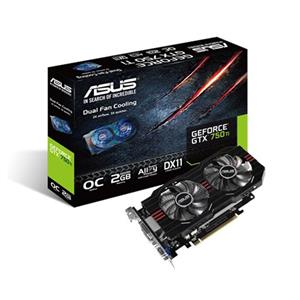 کارت گرافیک ایسوس ASUS GTX 750 Ti 2G OC GDDR5 Stock 