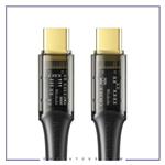 کابل تایپ سی به تایپ سی مک دودو 1.2 متر Mcdodo Type-C To Type-C Transparent Data Cable CA-2110