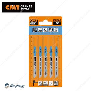 پک 5 عددی تیغ اره عمود بر فلز بر سی ام تی مدل CMT JT118A-5