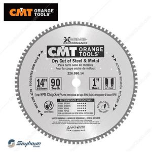 تیغ اره آهن بر (گالوانیزه) 90 دندانه قطر 35.5 سانتی متر سی ام تی مدل CMT 226.090.14M