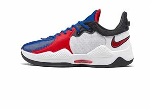 کفش بسکتبال نایک Nike PG 5 سفید/آبی