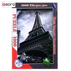 پازل 1000 تکه طرح Eiffel Tower به همراه یک عدد کیسه پازل ترنم