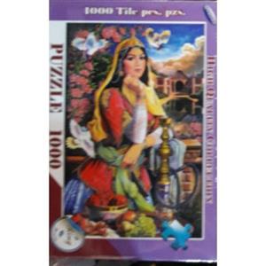 پازل 1000 تکه ترنم طرح دختر تاج به سر به همراه یک عدد کیسه پازل ravensburger