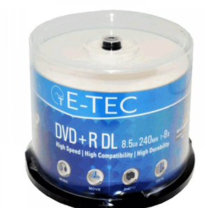 DVD خام 8.5 گیگابایتی - DVD 9 ایتک E-TEC