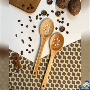 کفگیر چوبی مدل سوراخ دار