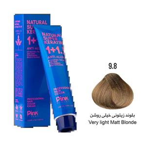 رنگ مو سری بلوند رنگ 9.8-بلوند زیتونی خیلی روشن
