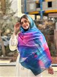 شال زنانه نخی بهاره طرحدار جدید کد r149
