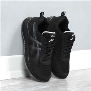 کتونی اسیکس آریو مشکی طوسی زنانه