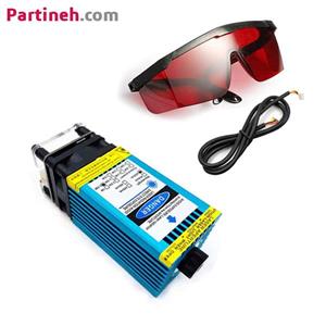 ماژول لیزر 12 ولت 2.5 وات به همراه عینک محافظ با فوکوس متغیر