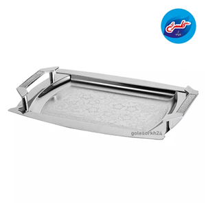 سینی استیل ام تی جی بزرگ نگین دار