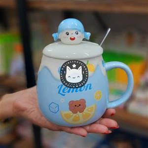 ماگ سرامیکی طرح دختر لیمویی cute lemon girl mug code 654-120 www.nilegallery.shop