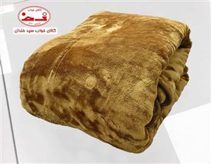 پتو دونفره نرمینه – نگین قهوه ای