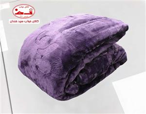 پتو دونفره نرمینه – نگین بنفش