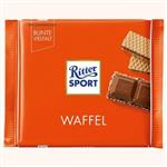 شکلات 100 گرمی ریتر اسپرت (Ritter sport) نارنجی - وافل