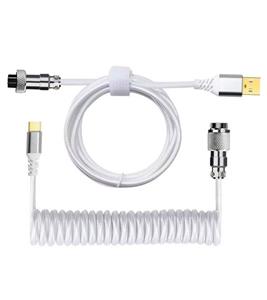 کابل کیبورد ردراگون Redragon Coiled Cable Type-C A115 White 