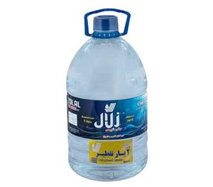 آب دیونیزه (آب مقطر) دوبار تقطیر 5 لیتری - زلال طب شیمی