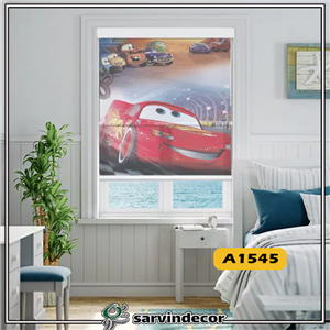 پرده شب و روز کودک مدل مک کویین در 4 طرح