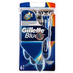 خود تراش ژیلت مدل بلو 3 بسته 6 عددی Gillette Blue 3 Pack of 6