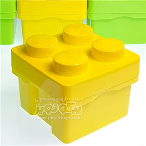 باکس اسباب بازی طرح لگو رنگ زرد کد 4344302