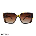 عینک آفتابی پلاریزه با فریم قهوه ای چند رنگ هاوانا Valentino مدل VN58024