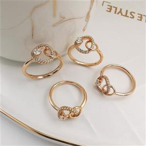 انگشتر زنانه ژوپینگ مدل حلقه تو در تو کد B1215