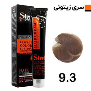 رنگ مو بلوند زیتونی خیلی روشن استیل شماره 9.3 