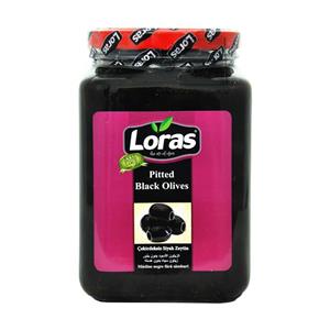 زیتون سیاه بدون هسته ۱٫۵ کیلو لوراس – loras