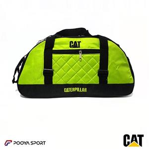 ساک ورزشی برزنتی کاترپیلار CAT سایز متوسط سبز روشن 